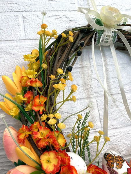 Венок пасхальный "Солнечный"